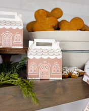 Load image into Gallery viewer, Gingerbread House Gable Treat Boxes
