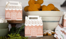 Load image into Gallery viewer, Gingerbread House Gable Treat Boxes
