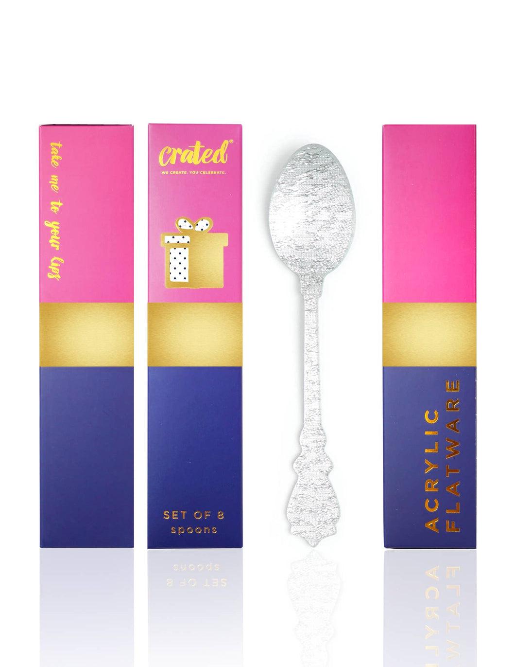 Acrylic Spoons Set - Gold Silver Party Supplies - Lemonade Party Box