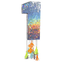 Load image into Gallery viewer, Meri Meri Silver 0-9 Number Party Pinatas
