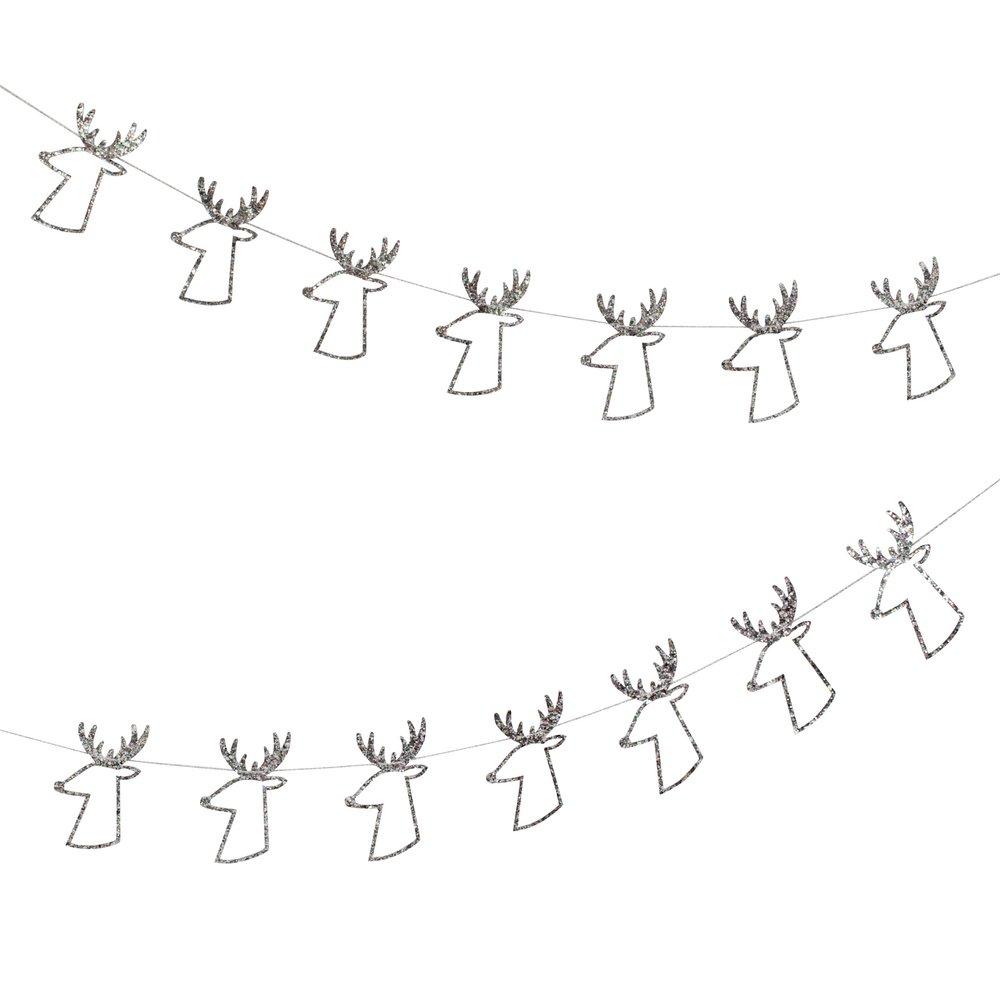 Meri Meri Silver Reindeer Mini Garland