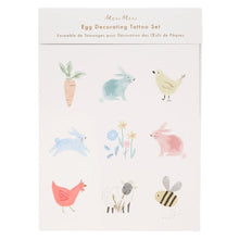 Load image into Gallery viewer, Spring Bunny Egg Decorating Tattoo Kit by Meri Meri
