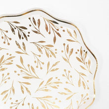 Load image into Gallery viewer, Meri Meri Gold Leaf Dinner Plate
