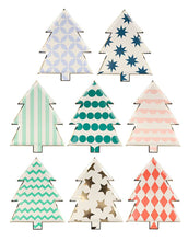 Load image into Gallery viewer, Meri Meri Patterned Christmas Tree Plates
