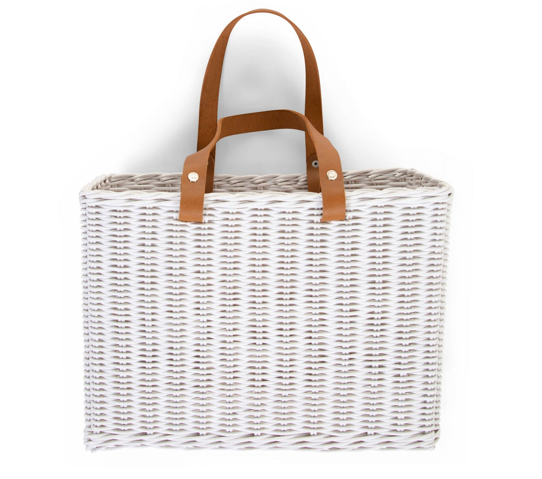 White Hang Basket