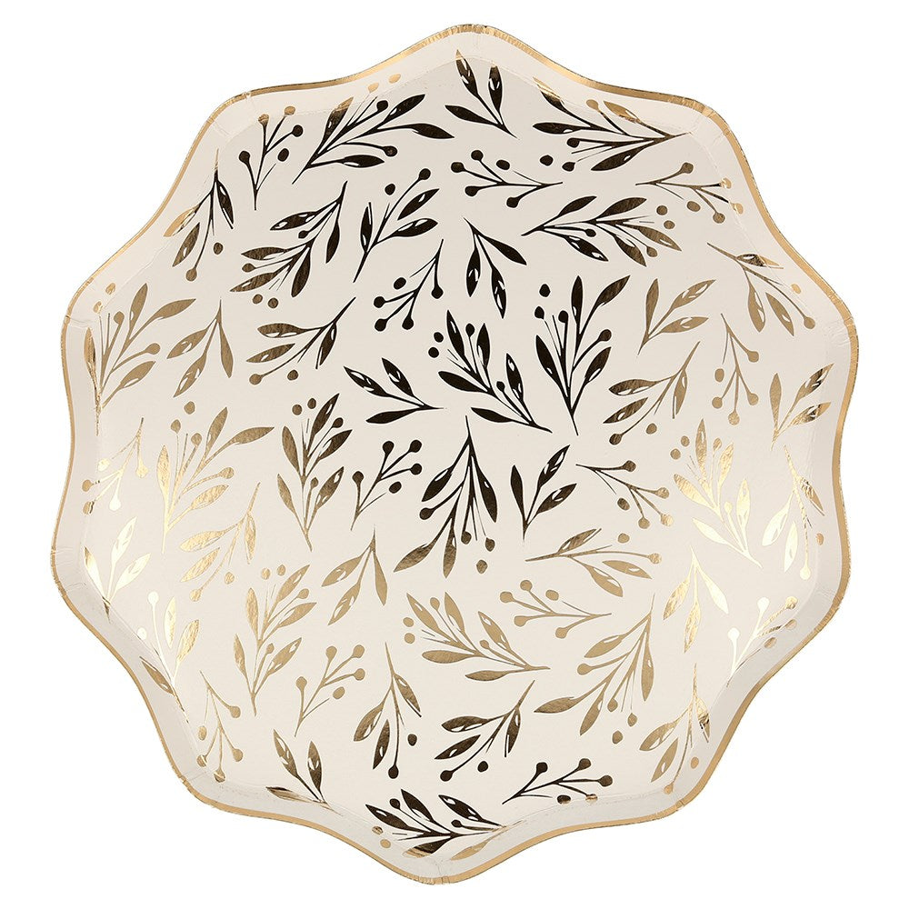 Meri Meri Gold Leaf Dinner Plate