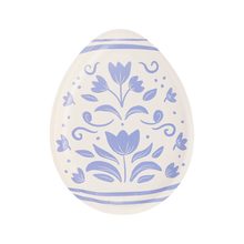 Load image into Gallery viewer, Floral Egg Shaped Paper Plate
