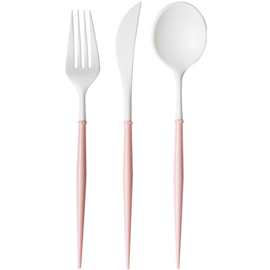 Bella Blush Reusable Cutlery Set - Lemonade Party Box