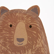 Load image into Gallery viewer, Meri Meri Brown Bear Large Plates
