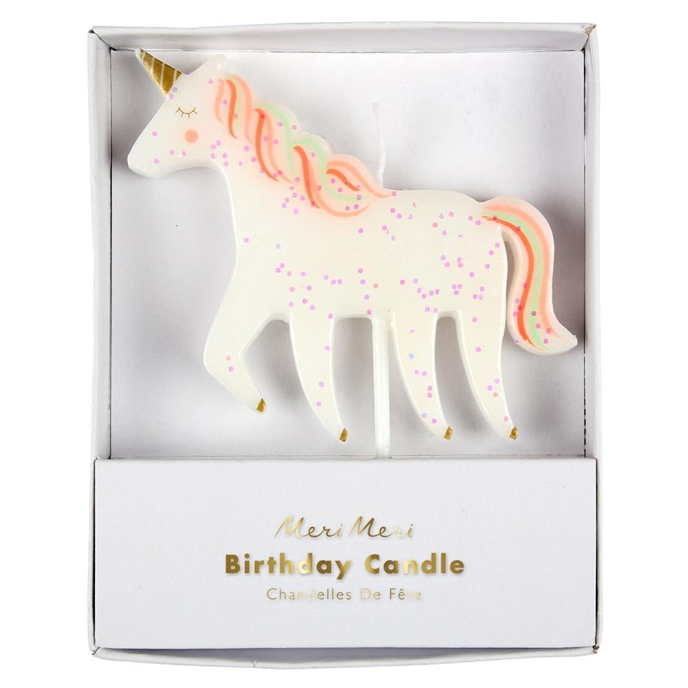 Meri Meri Unicorn Glitter Candle