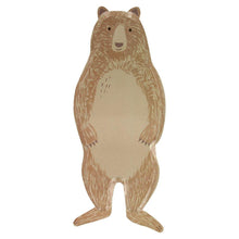 Load image into Gallery viewer, Meri Meri Brown Bear Large Plates
