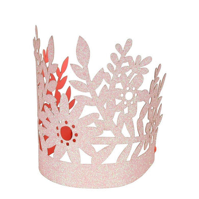 Pink Glitter Flower Crown - Lemonade Party Box