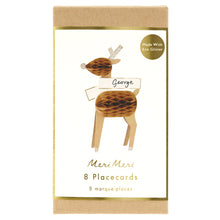 Load image into Gallery viewer, Meri Meri Honeycomb Reindeer Placecards
