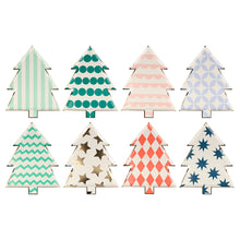 Load image into Gallery viewer, Meri Meri Patterned Christmas Tree Plates
